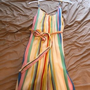 Colorful striped jumpsuit